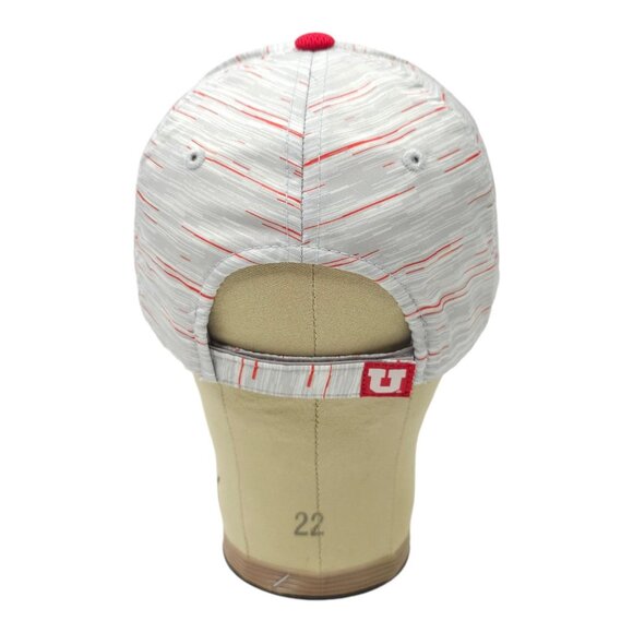 Utah Utes 3D Embroidered Logo Strapback Cap Trucker Baseball Gray Red Hat - Picture 4 of 13